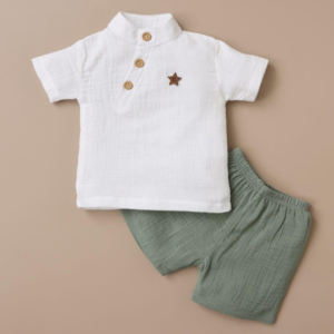 Star Collar Shorts Set