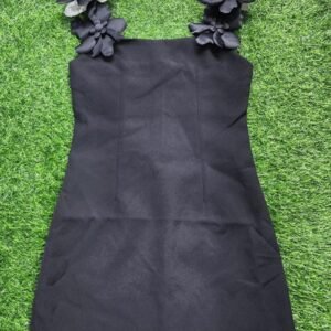 Midnight Bloom Black Party Dress