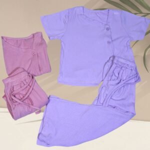 Kids' Soft Ribbed Co-ord/Night Suit Set