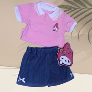 Cutie Pop – Girls' Polo Co-ord Set with Matching Bag