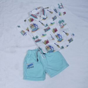 Island Vibes – Boys’ Soft Khadi Cotton Co-ord Set