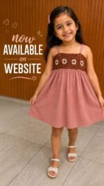 Dusty Rose Crochet Yoke Summer Dress - Image 2