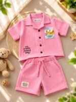 Pink Summer Co-ord Set for Boys - Image 2