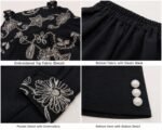 Sleeveless ruffle top with Pair of wide-leg culotte pants - Image 2