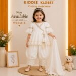 Ivory Grace Peplum Dhoti Set