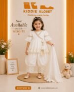 Ivory Grace Peplum Dhoti Set