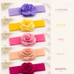 Rosette Bloom Baby Headband Collection