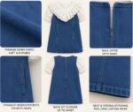 Denim Ruffle Collar Dress - Image 2