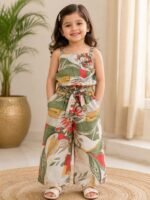 Tropical Bloom Wide-Leg Co-ord Set