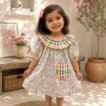 Pastel Meadow Frill Collar Dress