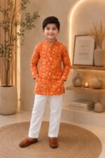 Sunshine Marigold Floral Kurta Set