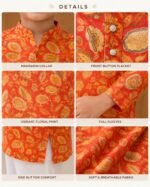 Sunshine Marigold Floral Kurta Set - Image 2