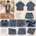 Street Style Washed Denim Co-ord Set - Image 2