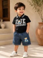Love Bear Denim Co-ord Set