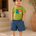 Lime Time Appliqué Denim Co-ord Set