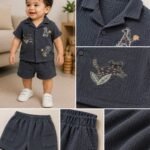 Jungle Pals Embroidered Muslin Co-ord Set