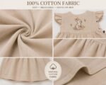 Bunny Blossom Embroidered Baby Dress - Image 2