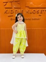 Sunshine Bloom Kurta Dhoti Set with Dupatta