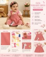 Pink Giraffe Pinafore Dress Set - Image 2