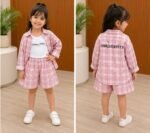 Pink Hello Kitty Checked 3-Piece Co-ord Set