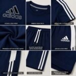 Navy Performance Logo Co-ord Set - Image 2
