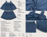 Denim Bow Charm Co-ord Set - Image 2
