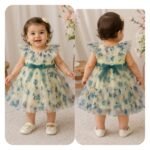Blue Blossom Tulle Party Dress