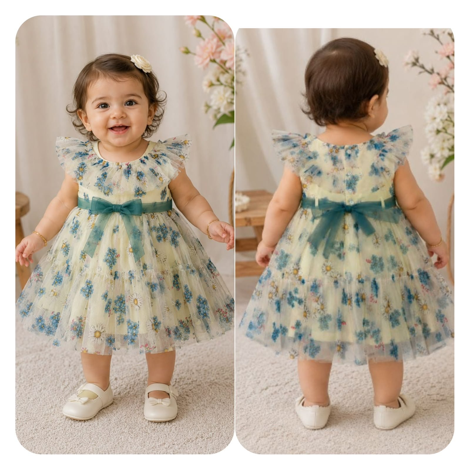 IMG_0679.jpeg Blue Blossom Tulle Party Dress - Image 1