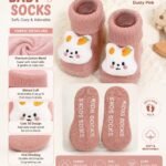 Bunny Bliss Anti-Skid Baby Socks – Dusty Pink