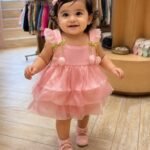 Blush Tulip Tiered Party Dress