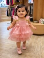 Blush Tulip Tiered Party Dress
