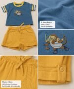 Little Diver Monkey T-Shirt & Shorts Set - Image 2