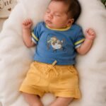 Little Diver Monkey T-Shirt & Shorts Set