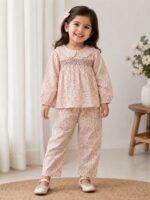 Rosy Dot Smocked Co-ord Set