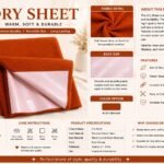 Premium Fleece Dry Sheet – Rust Orange (Small)