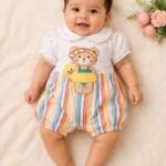 Rainbow Ducky Baby Romper