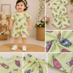 Pastel Popsicle & Unicorn Printed Co-ord Set