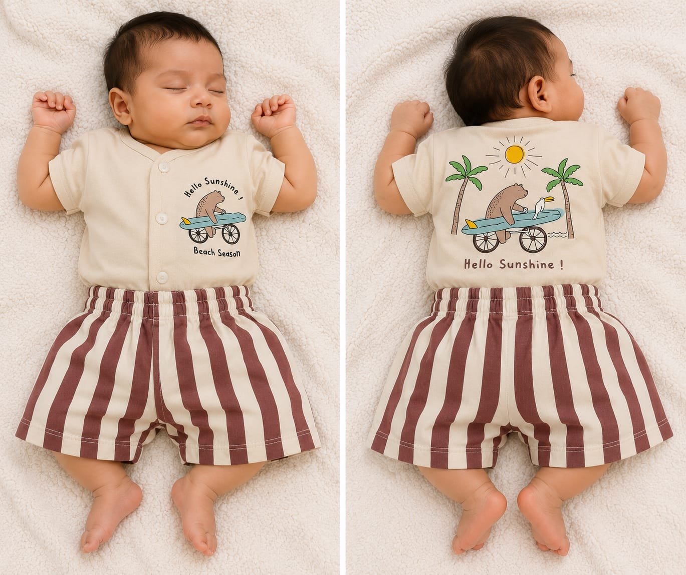 IMG_1047.jpeg Cucumber Hello sunshine beach baby co-ord - Image 1
