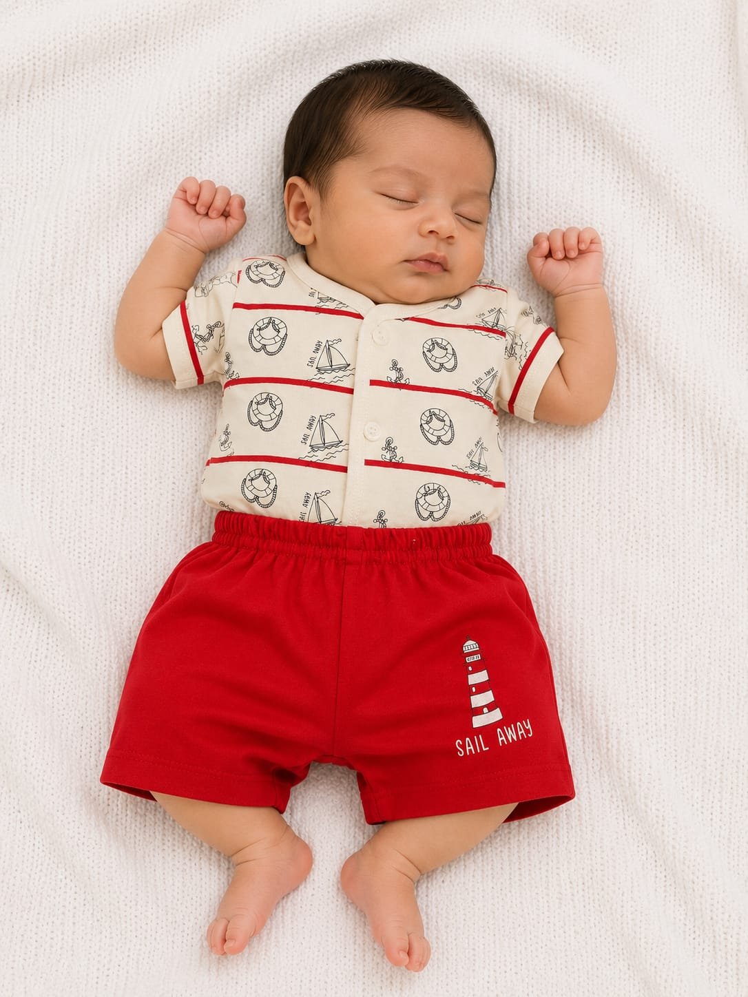 IMG_1052.jpeg Cucumber Sail Away Baby Co-ord Set - Image 1