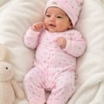 Twinkle Star Baby Sleepsuit with Cap Set