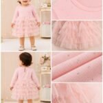 Blush Sparkle Tiered Tulle Party Dress