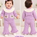 Lavender Bloom Knit Set