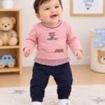 Baby Boys' Pink Sweatshirt & Joggers Set