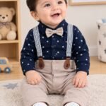 Baby Boys' Suspender & Bow Tie Set