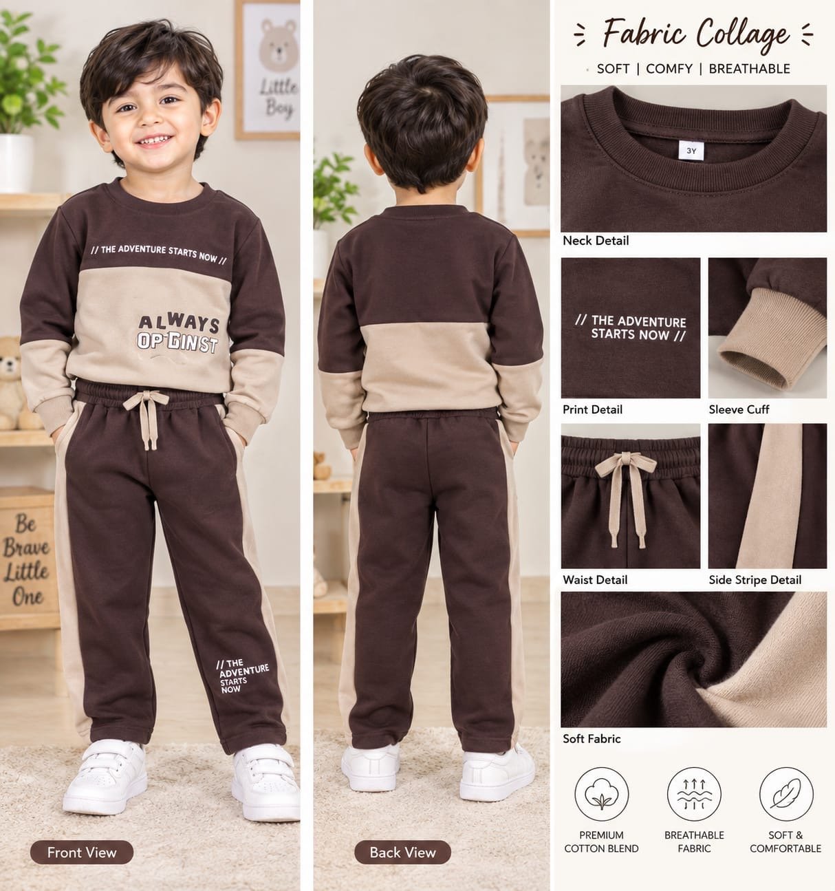 01fae594-37fe-4d65-ae02-b19e1b19a2bf.jpeg Boys’ Colour-Block Winter Sweatshirt & Jogger Set - Image 1