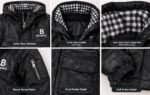 Boys' Black Leather Winter Jacket - Image 2