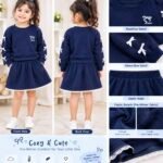 🎀 Name: Cozy Bow Pre-Winter Skirt Set
