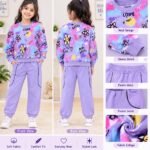 💜 Mini Artist Floral Fleece Winter Co-ord Set