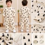 Kids Printed Quilted Padded Winter Co-ord Set