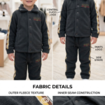 Boys' Premium Fleece Jacket and Jogger Tracksuit Set